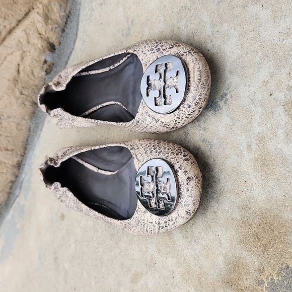 Tory Burch reva pitone Rocha snake flats size 8 - Picture 2 of 11